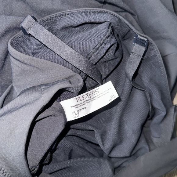 Flexees shape wear large black slip dress stretch like new adjustable - Picture 3 of 3